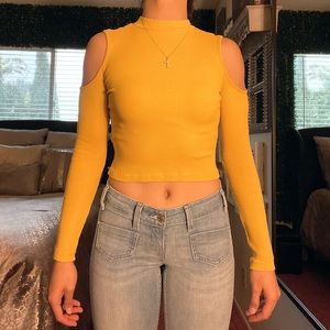 Yellow Mustard Crop Top